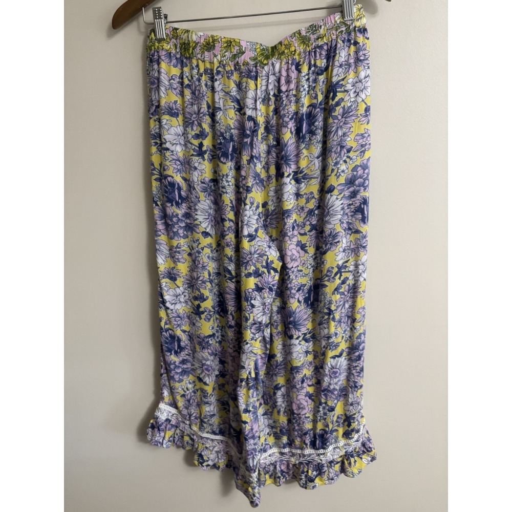 Anthropologie Pajamas Floral Pattern SET Pants Tank Camisole Size Small - Picture 8 of 13
